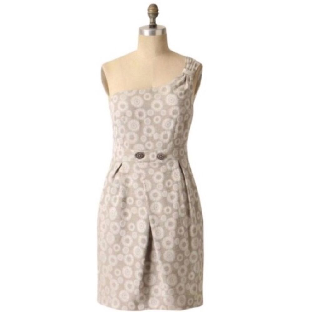 ANTHROPOLOGIE One Shoulder Dress Moulinette Soeurs